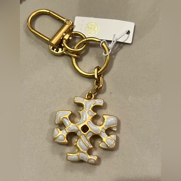 Tory Burch Accessories - Tory Burch Kira Mosaic Pearl Key Chain/Bag Charm